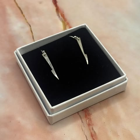 Vintage Fork and Spoon Earrings with Sterling Silver Hooks | Silver & Silver Plated