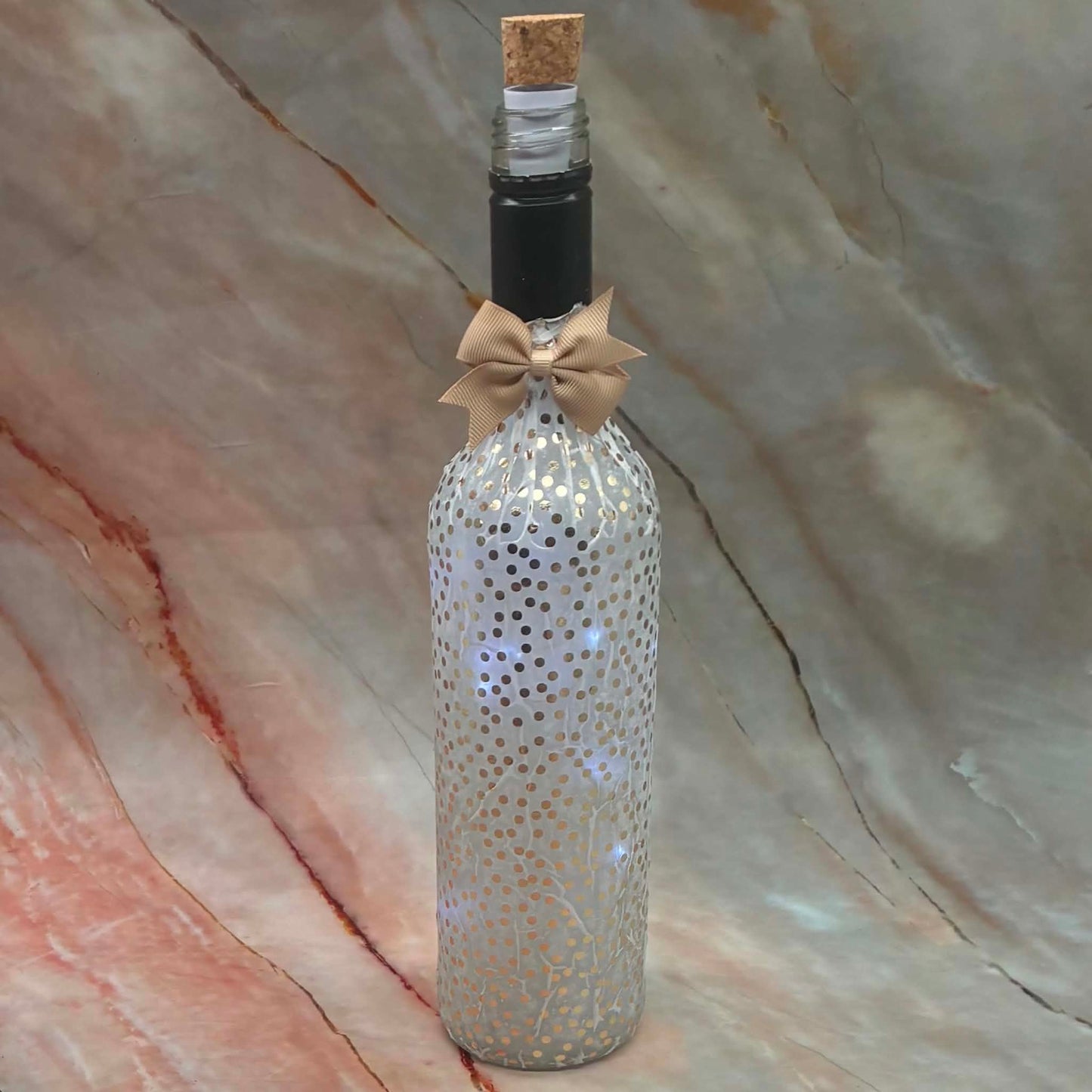 Light Up Bottles | Decoupage | Rechargeable | Various Designs