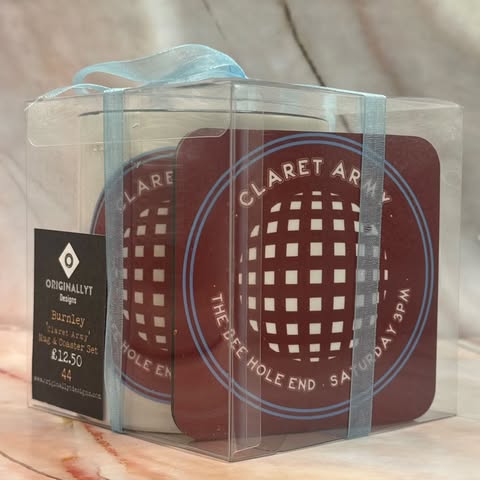 Retro Football Team Mug & Coaster Sets | Gift Boxed