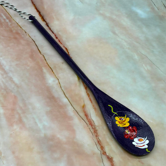 Hand Painted Wooden Spoons | Wood & Enamel | Various Colours
