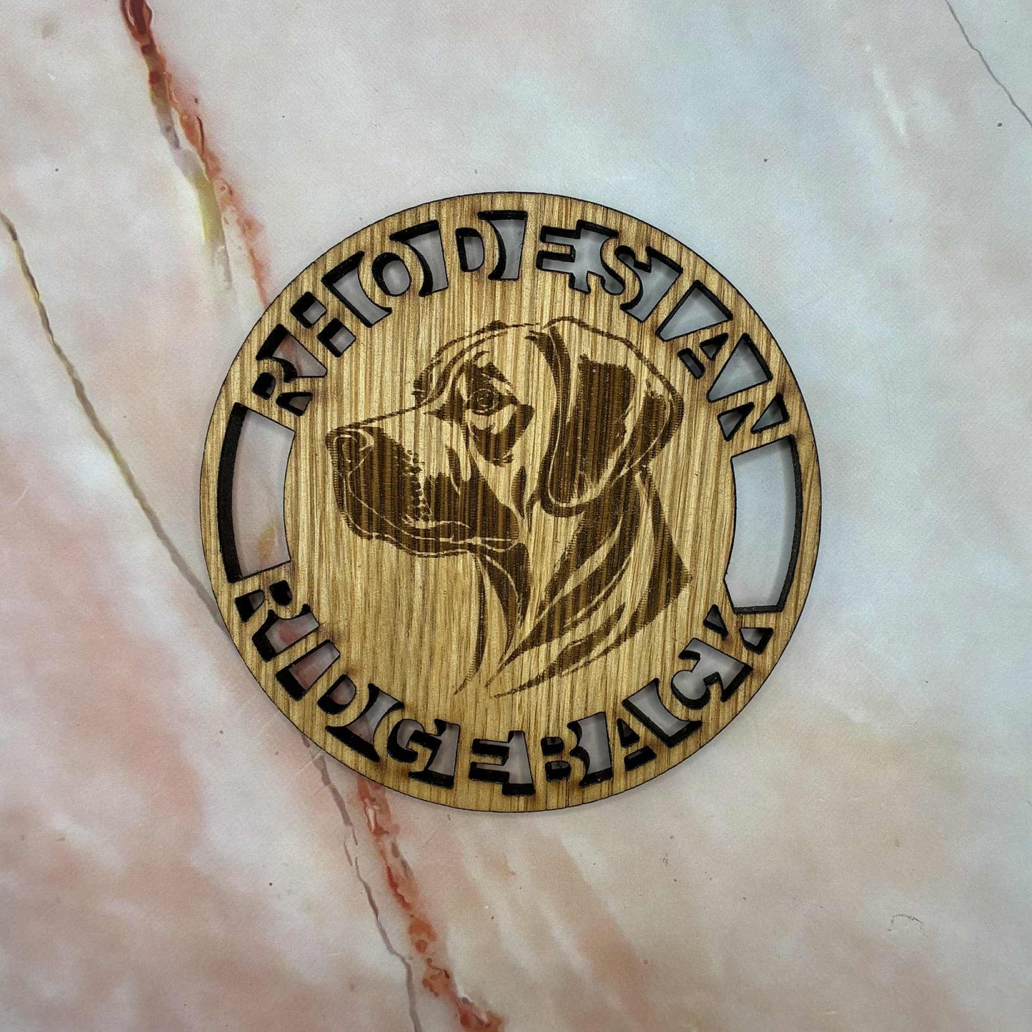 Wooden Dog Coasters | Laser Etched Wood | Various Breeds