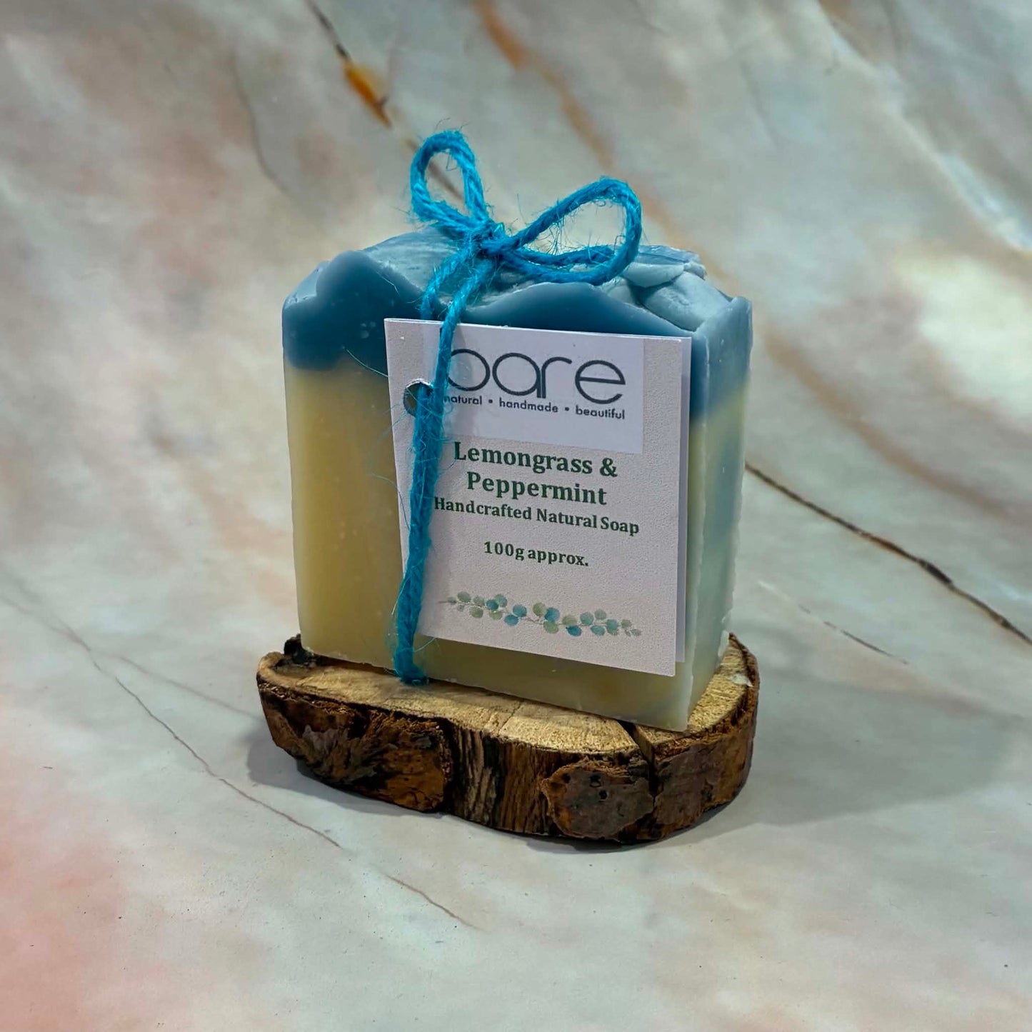 Lemongrass & Peppermint |  Handmade Natural Soap | Perfect for a Deep, Energising Cleanse