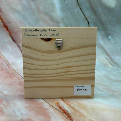 Yockenthwaite Moor | Original Painting | Acrylic on Wood | 5 x 5 inch
