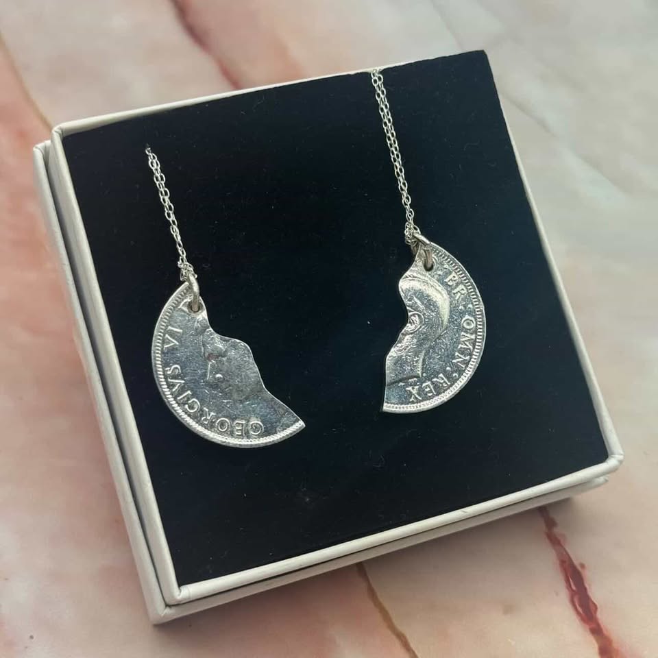 Vintage Coin Necklaces | Soulmate Pair