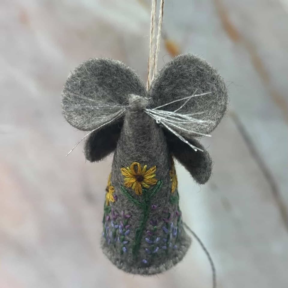 Handmade Felt Mouse Decoration | Hand Embroidery | Choose Your Favourite!