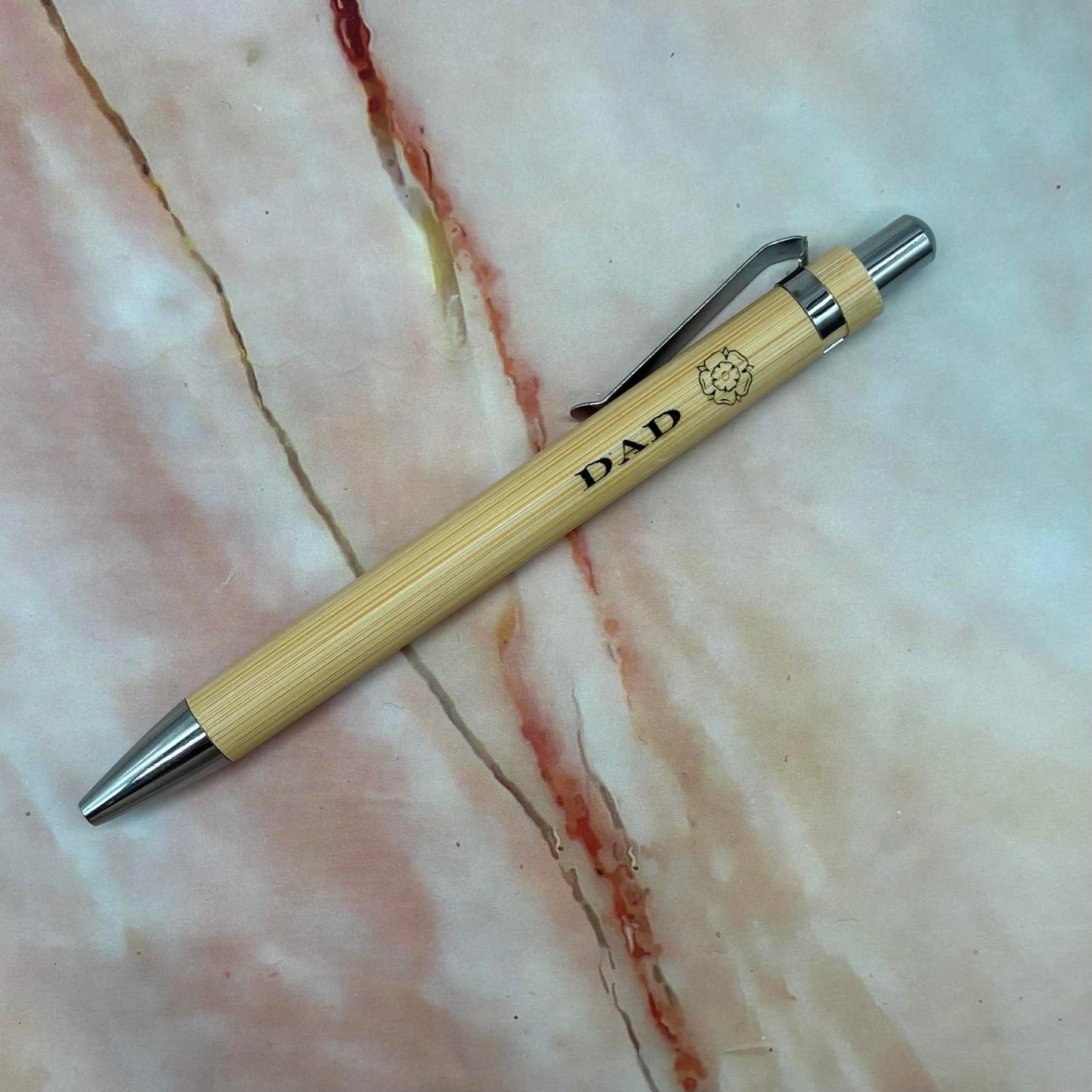 Dad | Daddy | Grandad Refillable Bamboo Pens