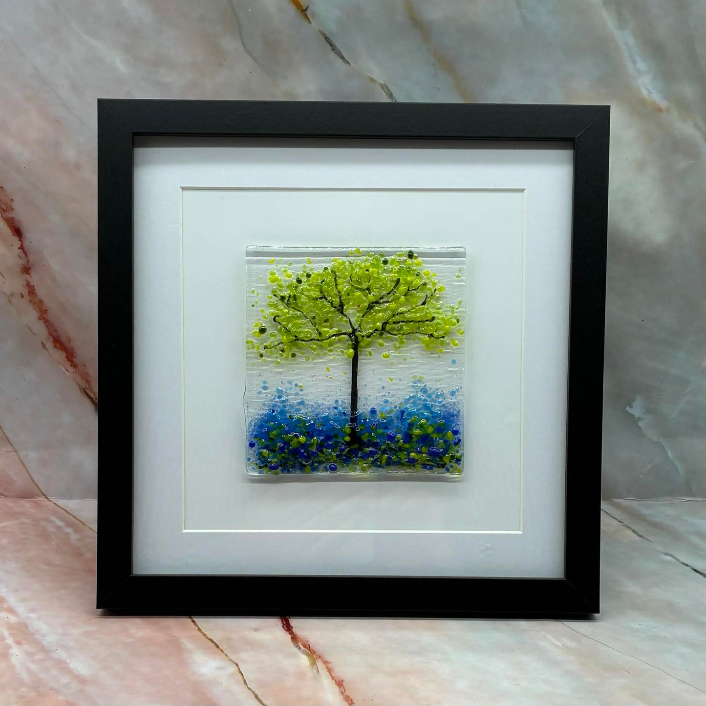 Summer Tree | Fused Glass Picture | 2 Sizes