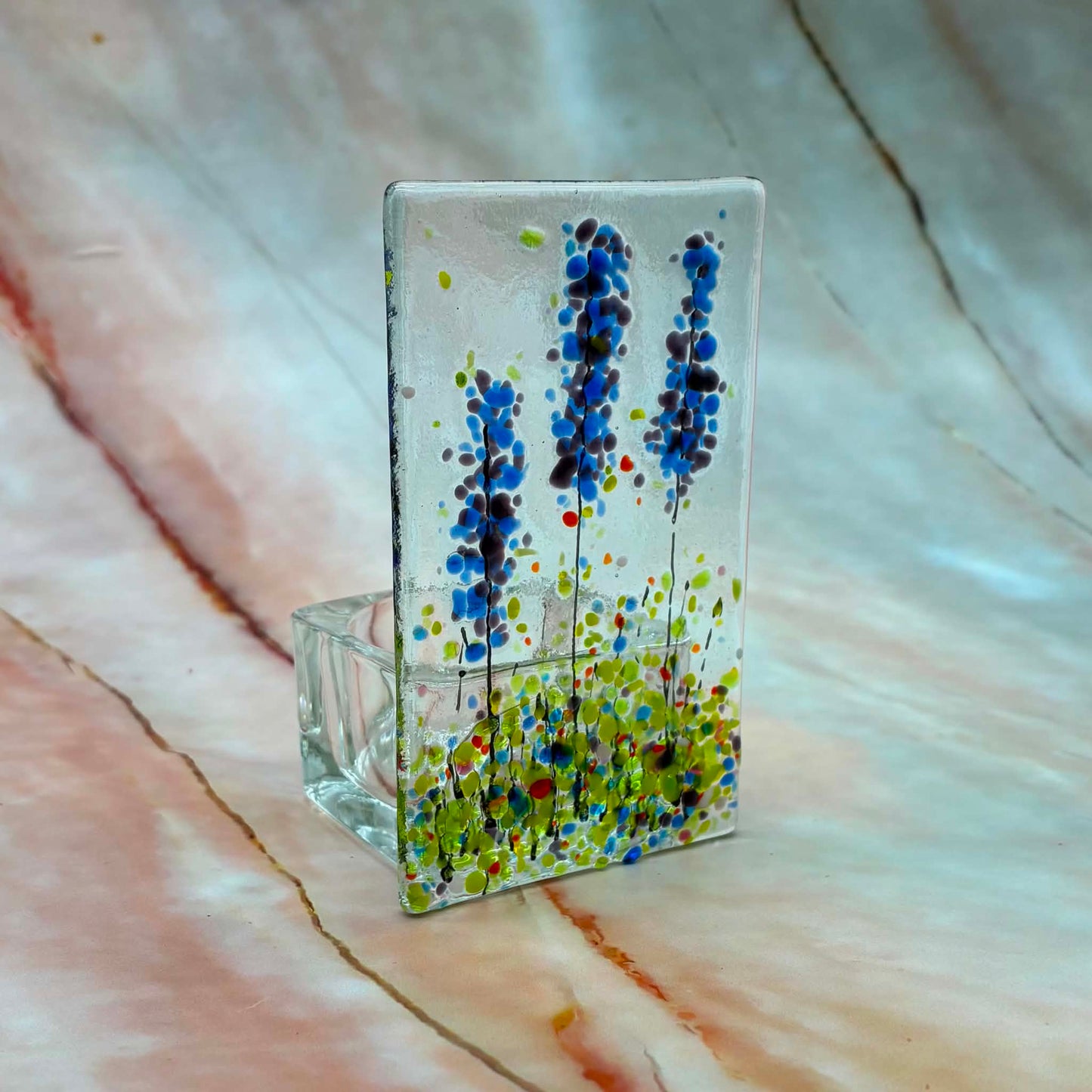 Flower Tealight Holders | Fused Glass | Various Designs