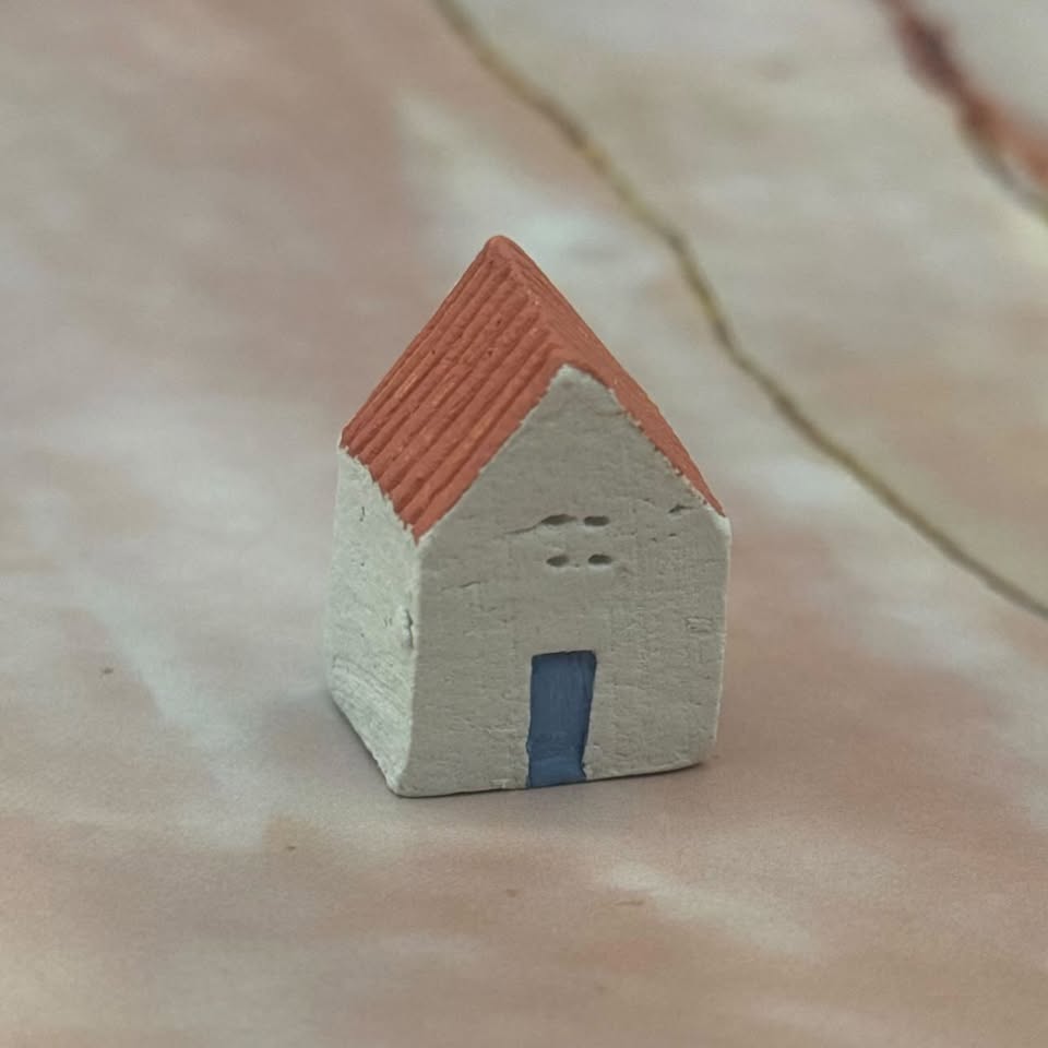 Tiny Ceramic Houses  | Hand Painted | Various Styles