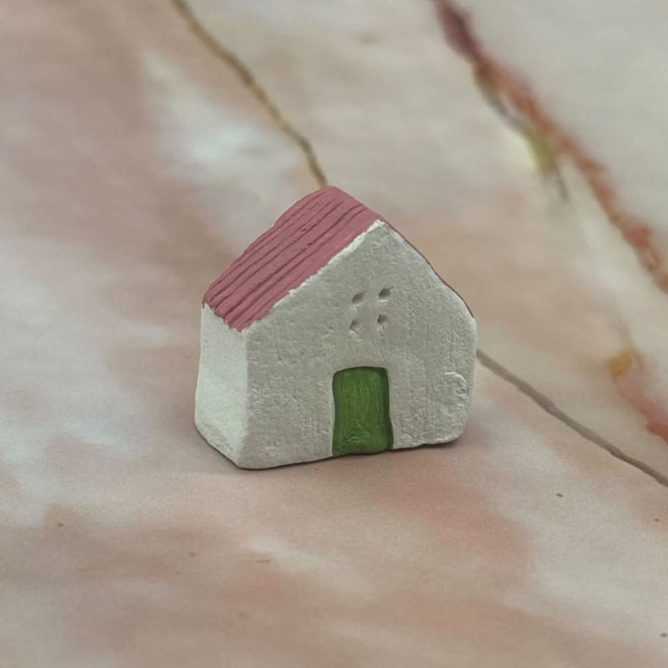 Tiny Ceramic Houses  | Hand Painted | Various Styles