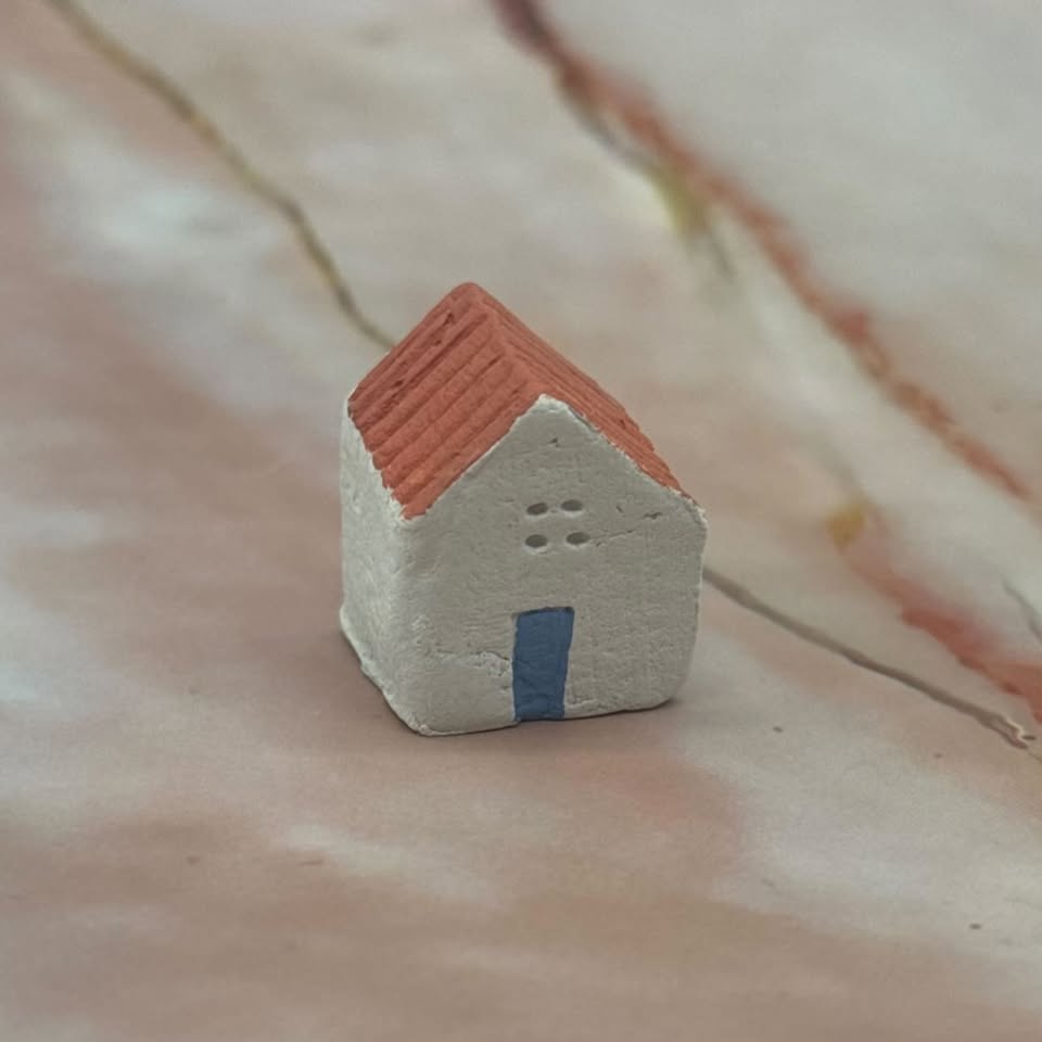 Tiny Ceramic Houses  | Hand Painted | Various Styles