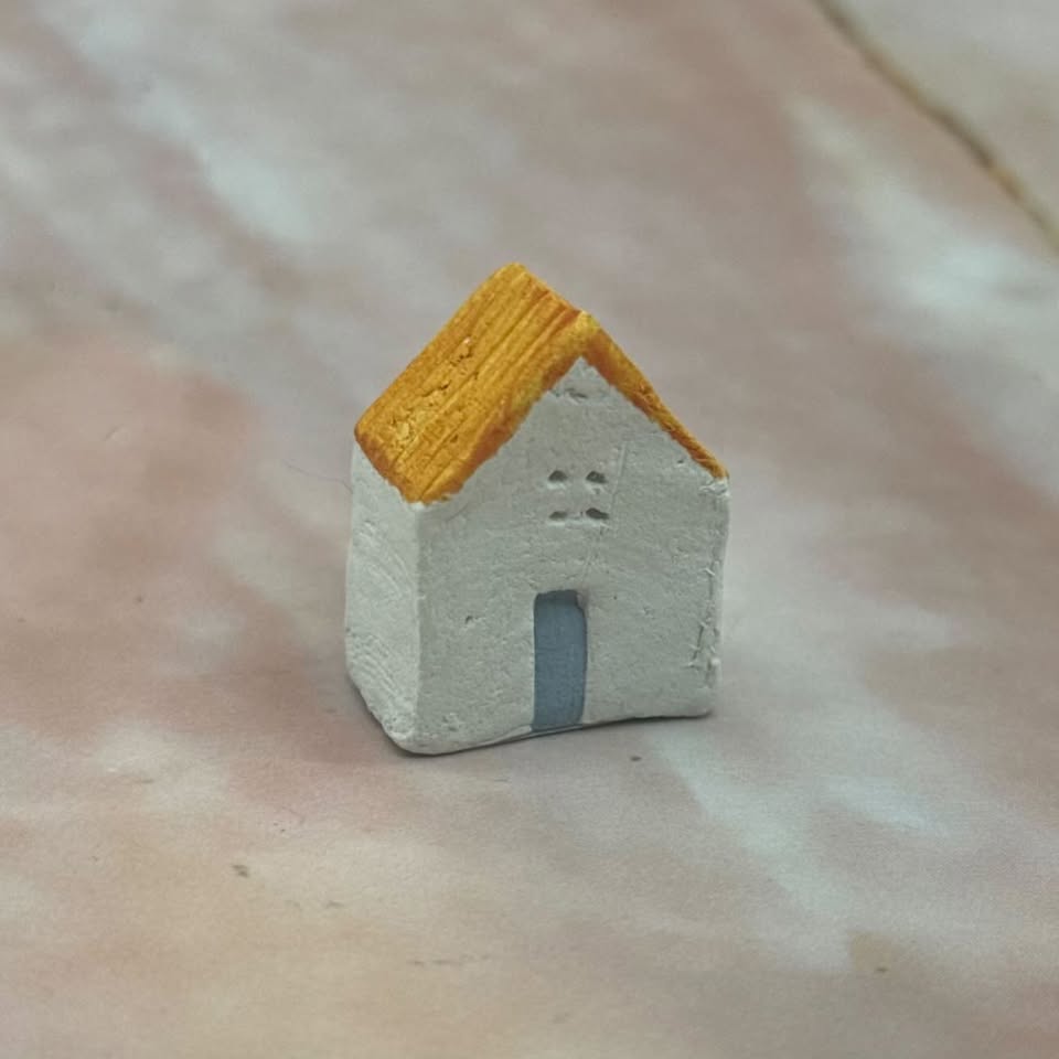 Tiny Ceramic Houses  | Hand Painted | Various Styles