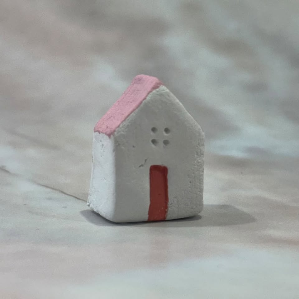 Tiny Hand Painted Ceramic Houses — Miniature Home Decoration | Various Styles
