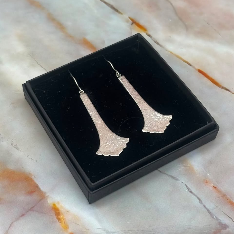 Vintage Fork and Spoon Earrings with Sterling Silver Hooks | Silver & Silver Plated