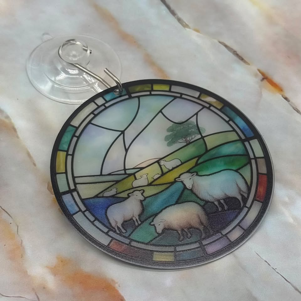 3D Printed Window Hanging | Stained Glass Inspired