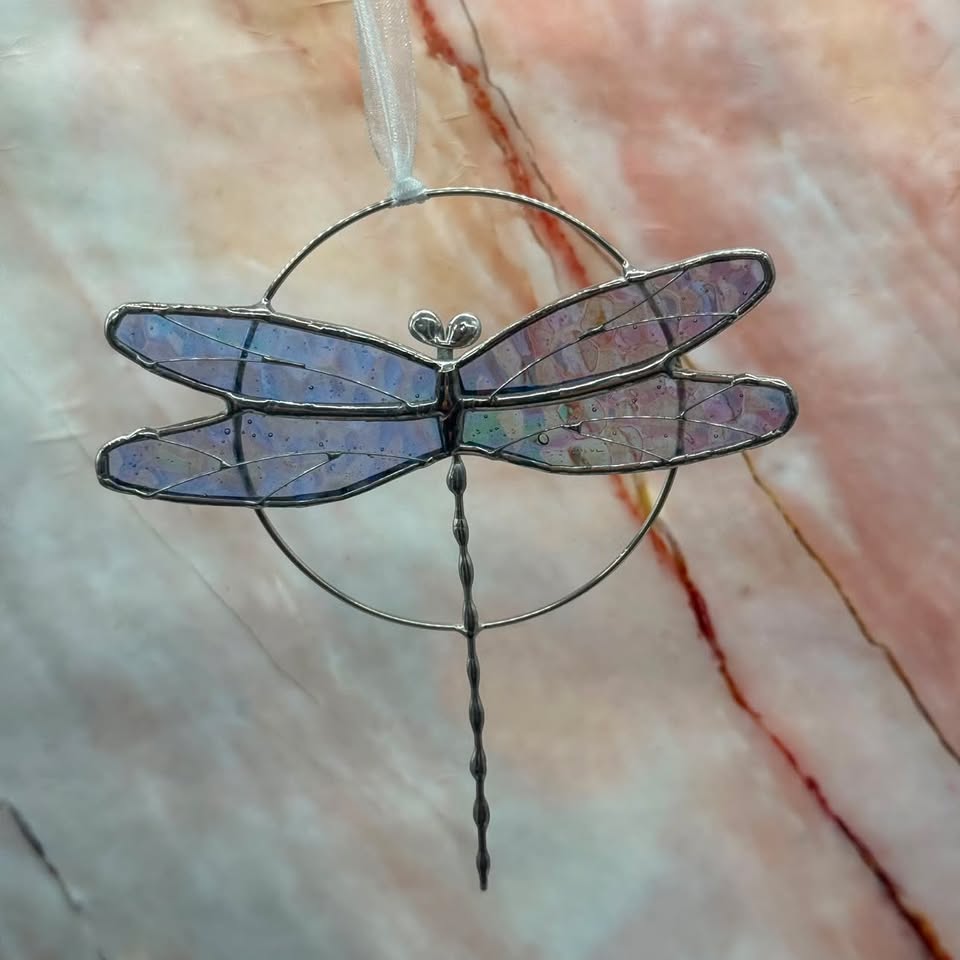 Hanging Dragonflies | Stained Glass | Various Colours