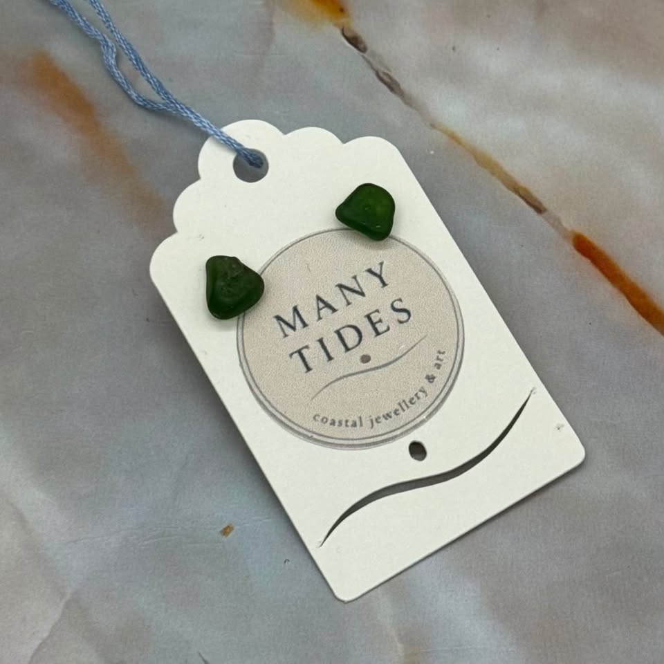Seaglass Earrings | Silver