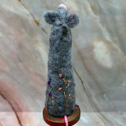 Needle Felted Mouse | Handmade Freestanding Decoration