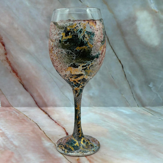 Hand Painted Wine Glasses | Various Colours