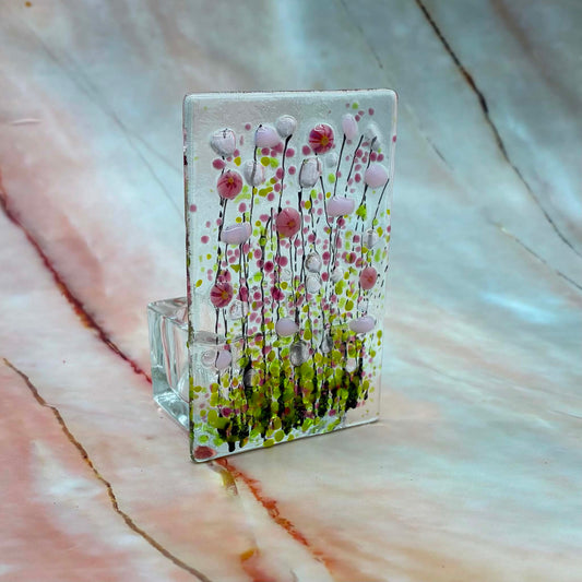 Flower Tealight Holders | Fused Glass | Various Designs