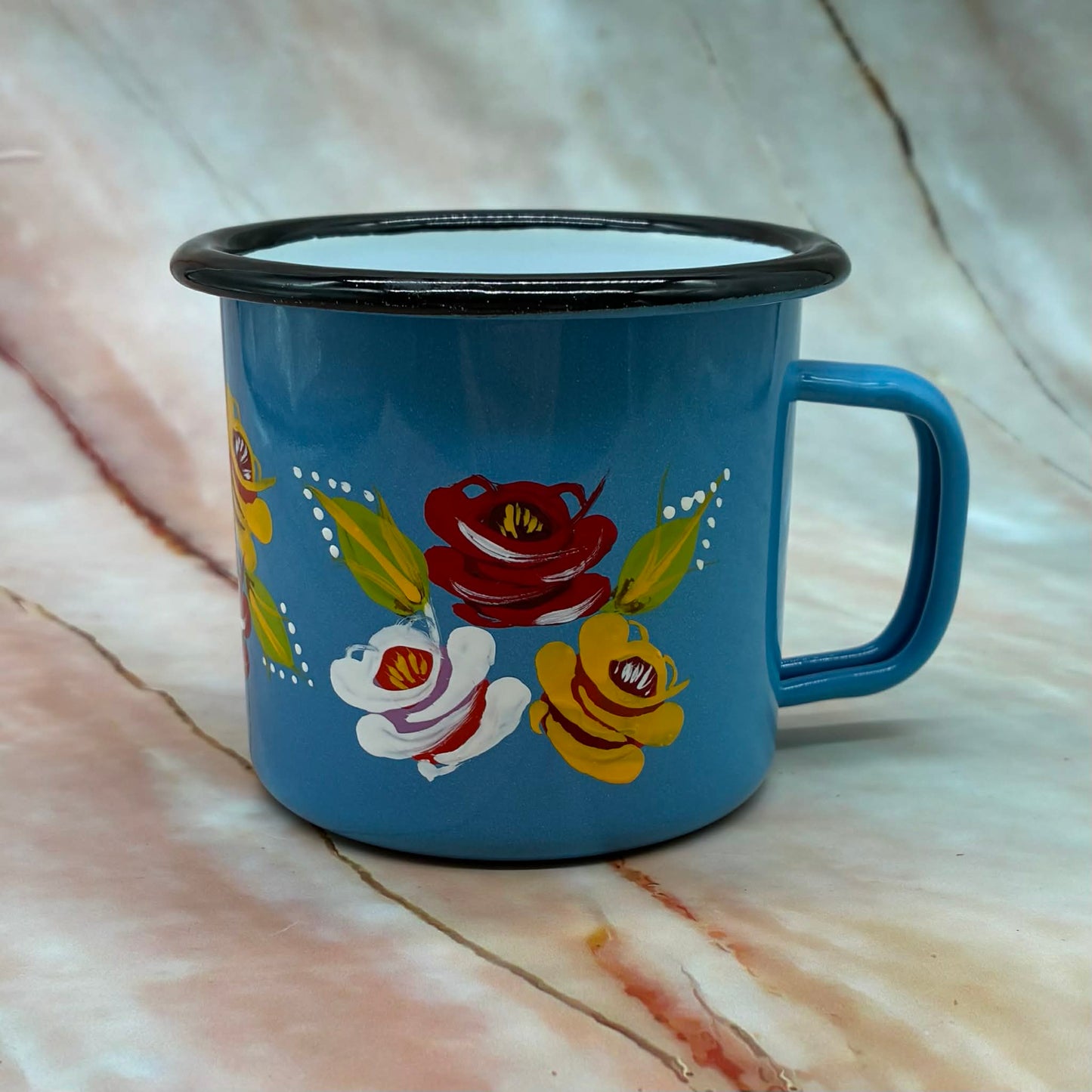 Hand Painted Mugs | Metal & Enamel