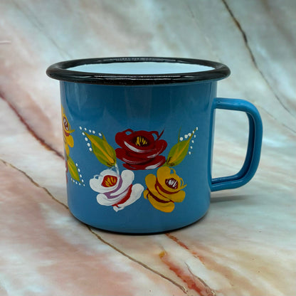 Hand Painted Mugs | Metal & Enamel