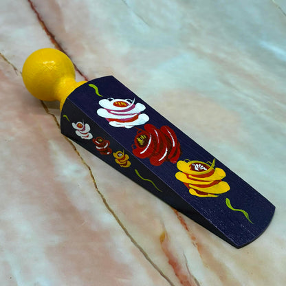 Hand Painted Door Wedges | Wood & Enamel