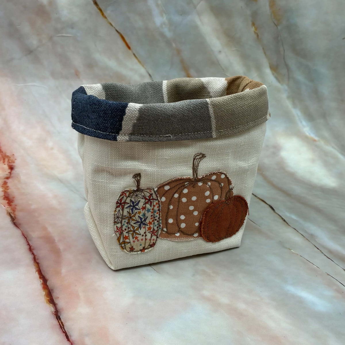 The Autumn Collection | Small Fabric Pots | Fully Reversible