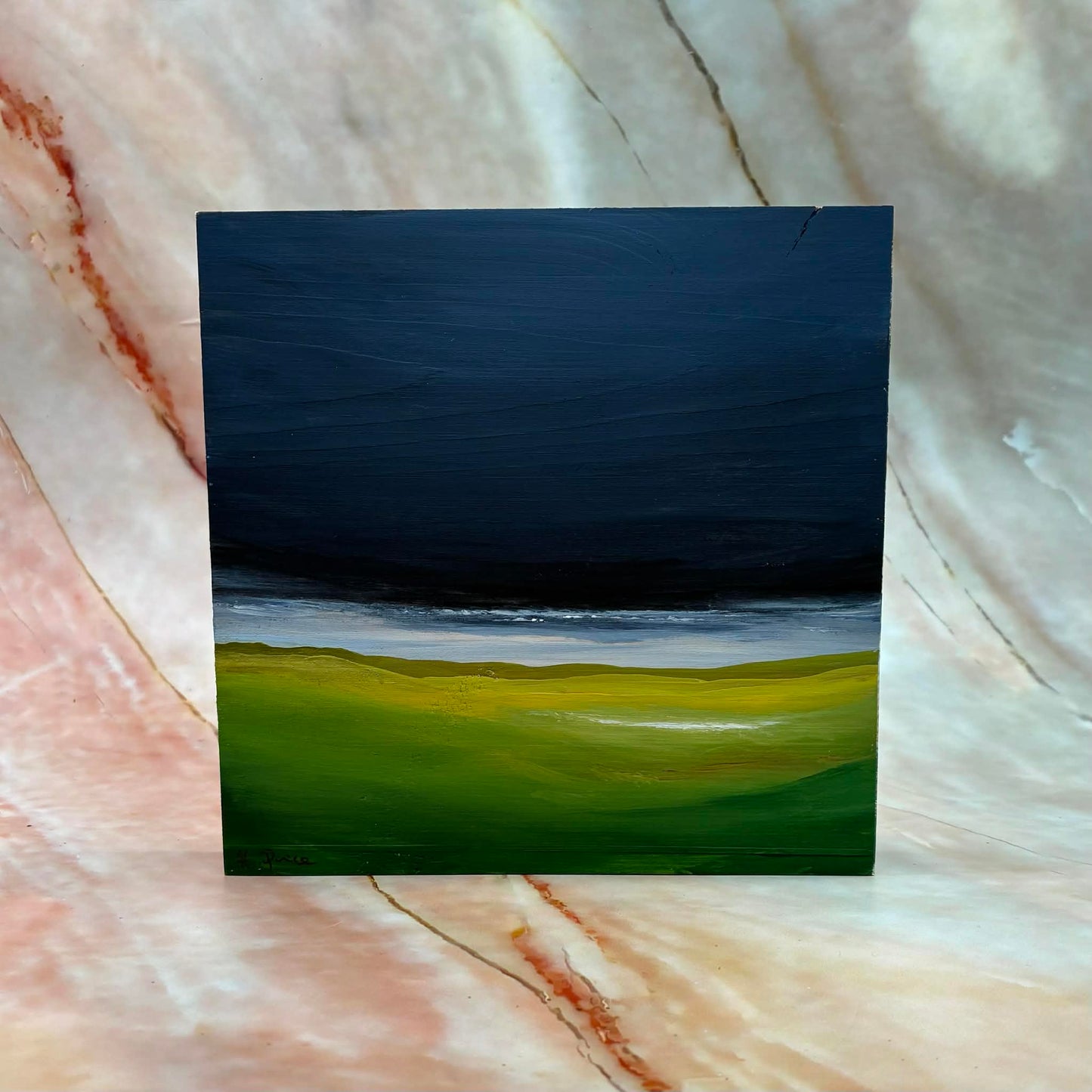 Swaledale | Original Painting | Acrylic on Wood | 6 x 6 inch
