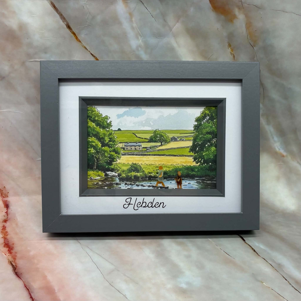 Yorkshire Themed Sea Pottery Pictures | Various Sizes