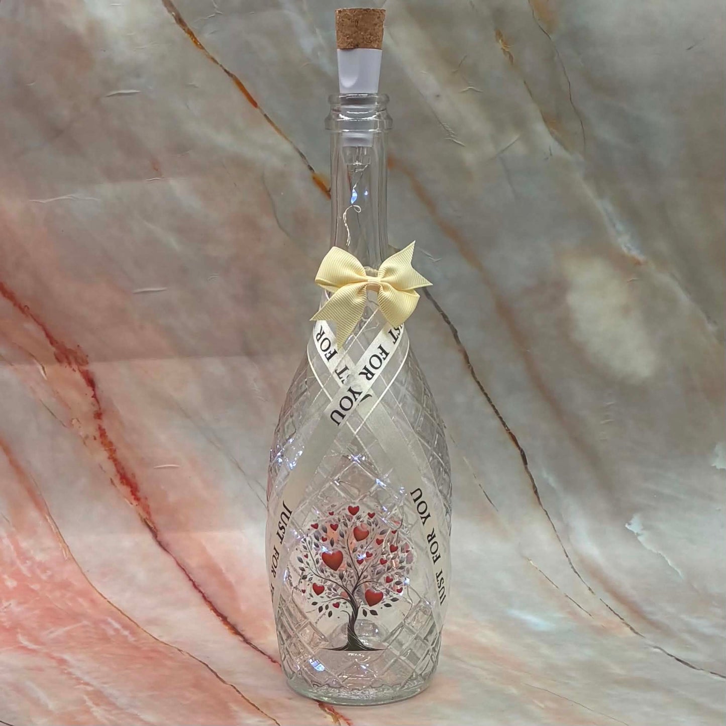 Light Up Bottles | Decoupage | Rechargeable | Various Designs