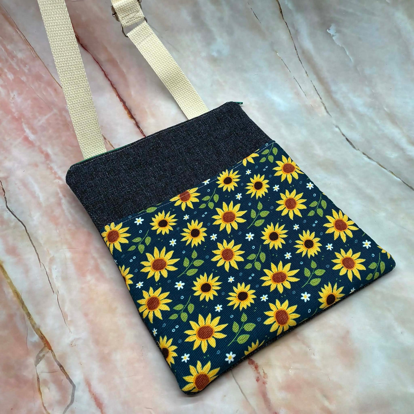 Handmade Shoulder Bags | Denim Look & Cotton | Choose Your Colour!