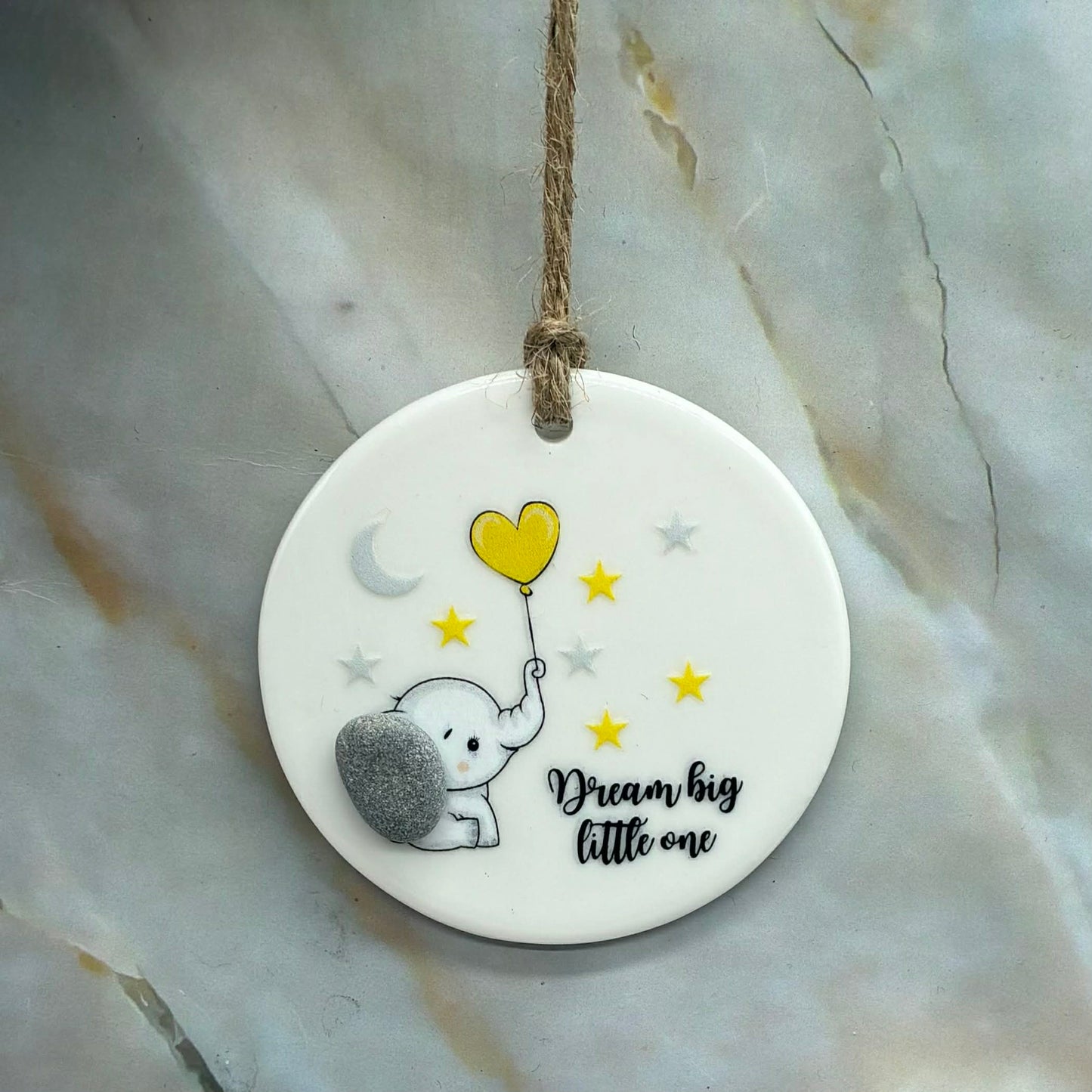 Hanging Pebble Decoration | New Baby