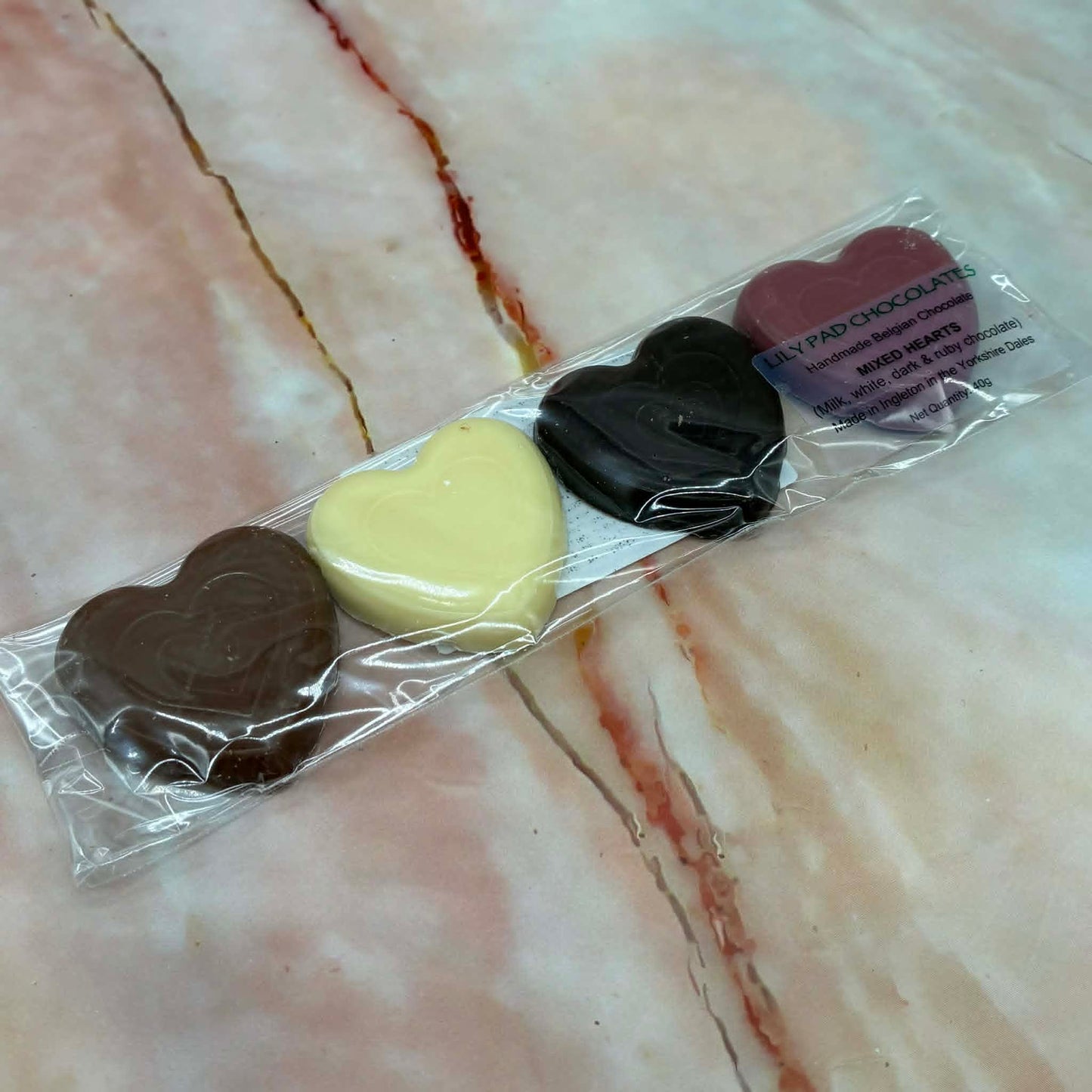 Belgian Chocolate Hearts | Milk White & Dark Chocolate