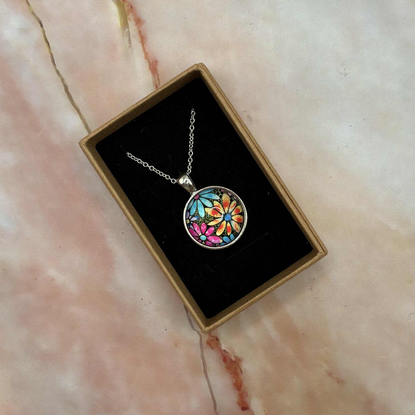 Pendant Necklaces | Glass Cabochon | Various Designs