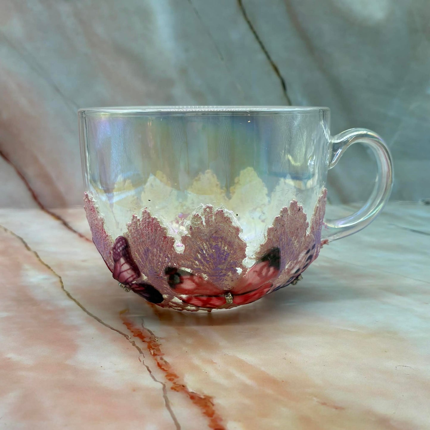Hand Painted Glass Tea Cups | Various Styles