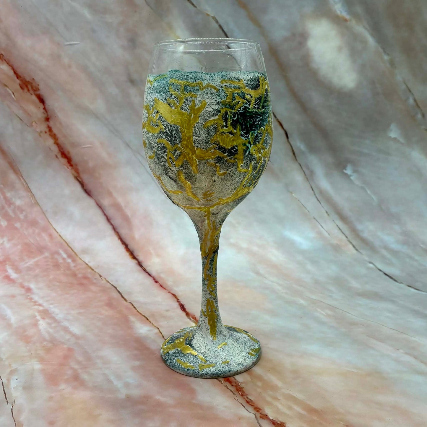 Hand Painted Wine Glasses | Various Colours