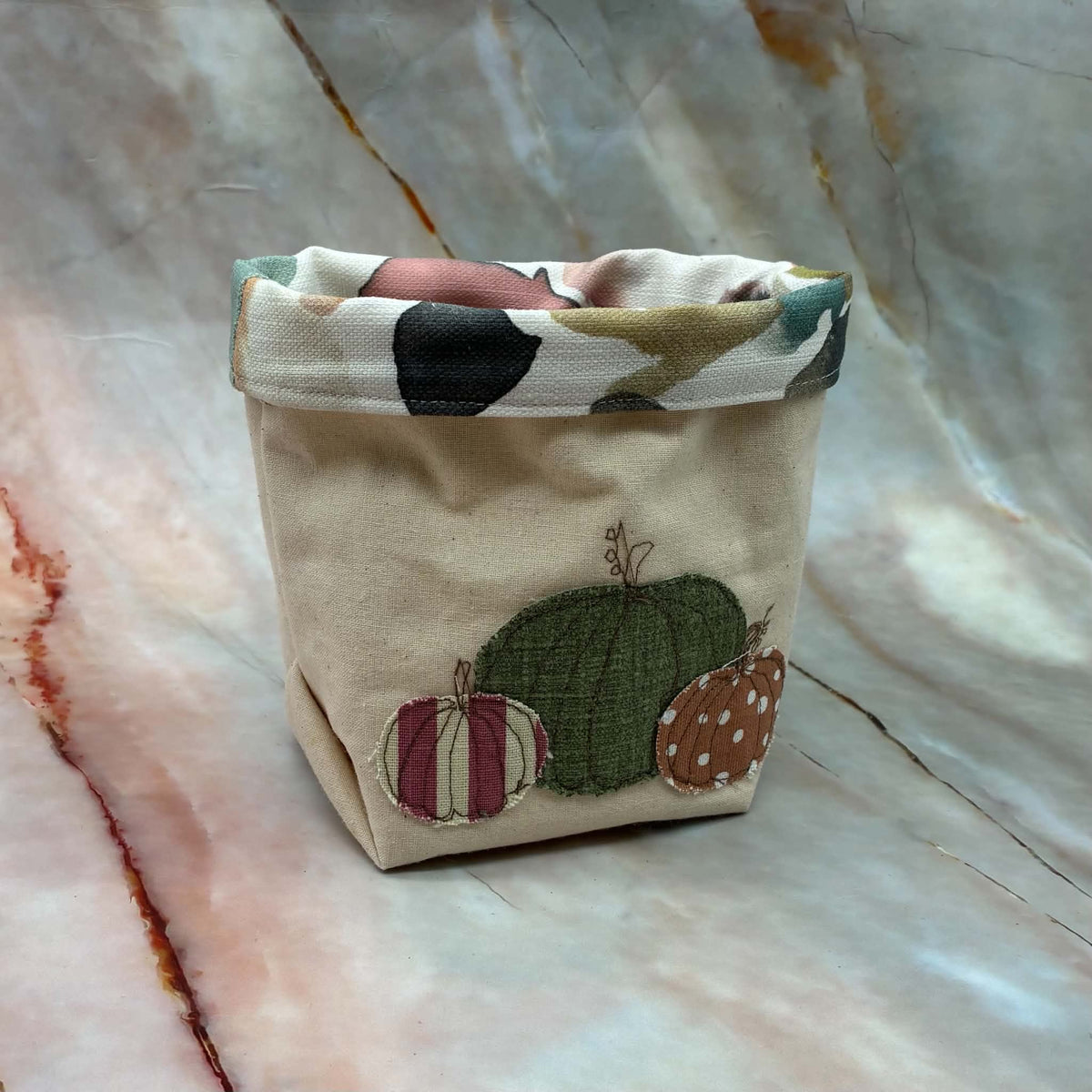 The Autumn Collection | Small Fabric Pots | Fully Reversible