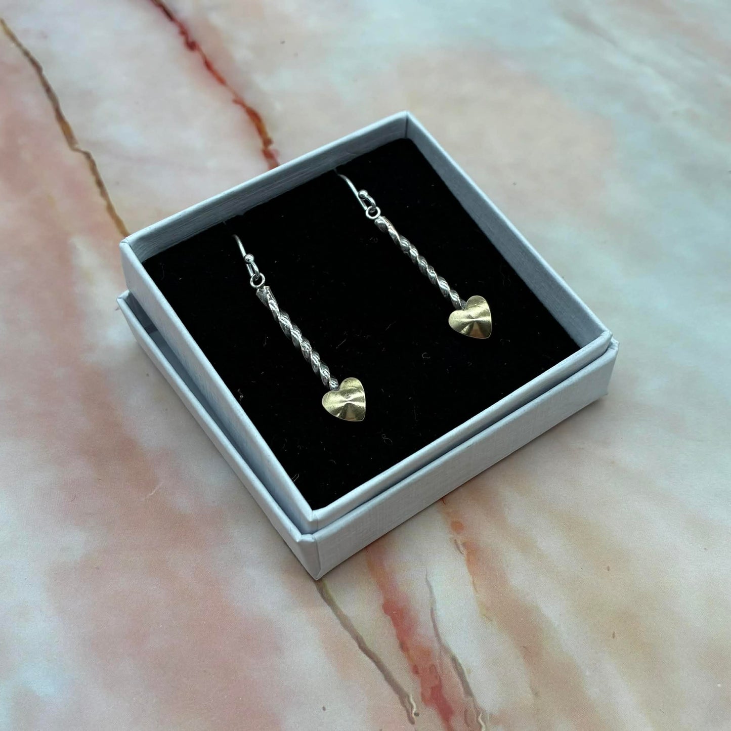 Vintage Fork and Spoon Earrings with Sterling Silver Hooks | Silver & Silver Plated