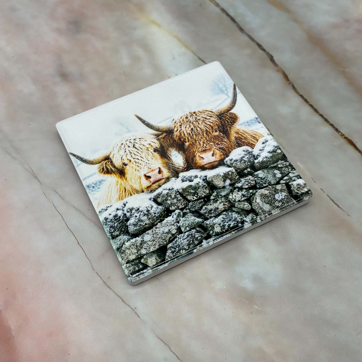 The Winter Collection | Highland Cow Coasters | 4 Designs