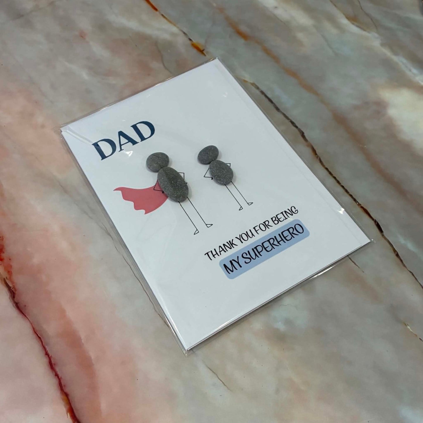 Pebble Art Cards | Father's Day | 2 Designs