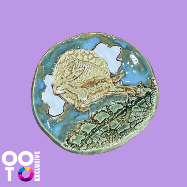 Ceramic Spring Hare Trinket Dish | Various Designs