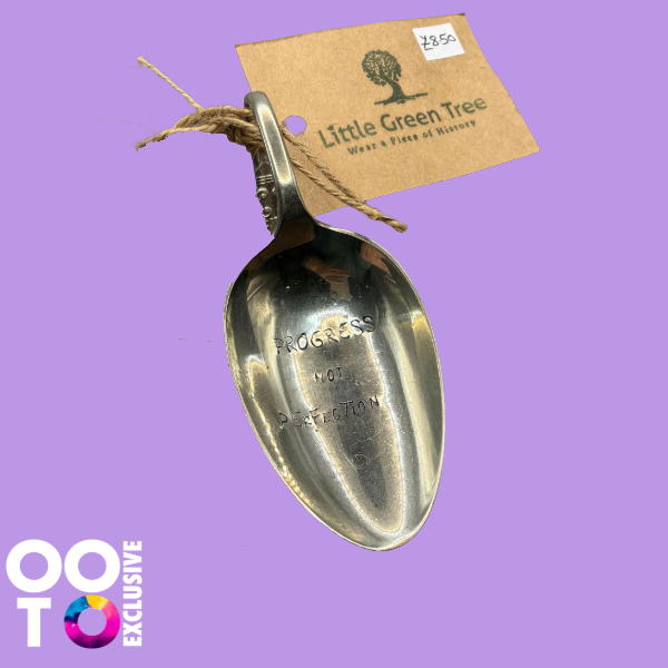 Vintage Repurposed Curved Hang Spoons | Hand Stamped | Various Designs