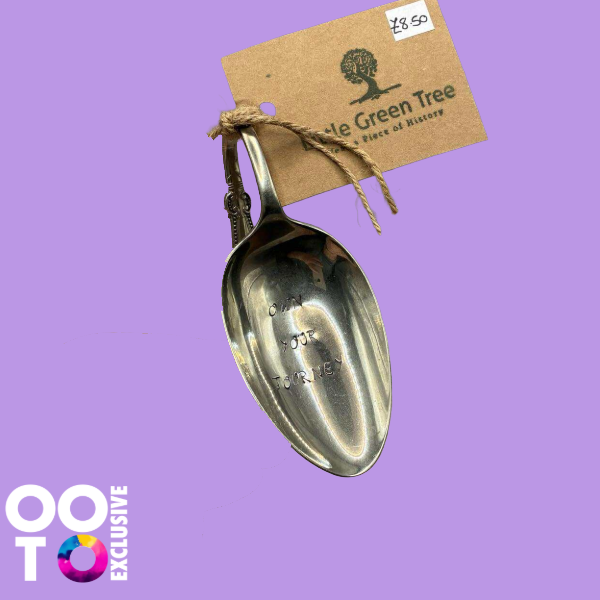 Vintage Repurposed Curved Hang Spoons | Hand Stamped | Various Designs