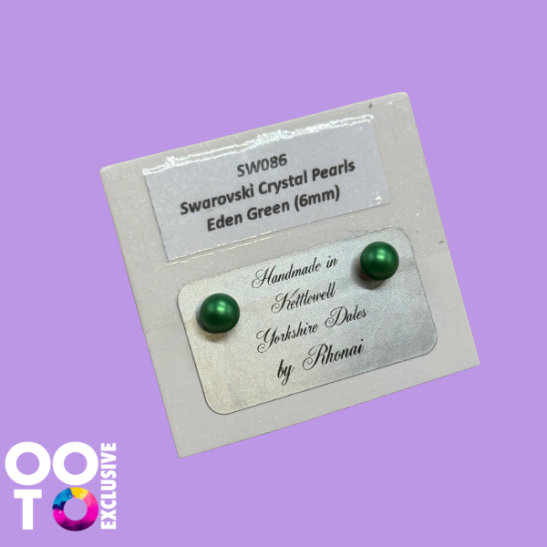 Swarovski Crystal Pearl Earrings | 6mm