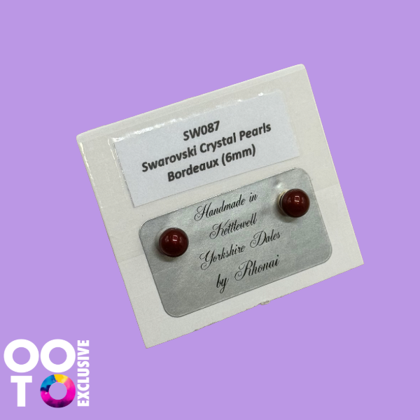 Swarovski Crystal Pearl Earrings | 6mm