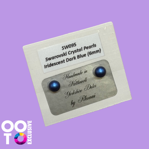 Swarovski Crystal Pearl Earrings | 6mm