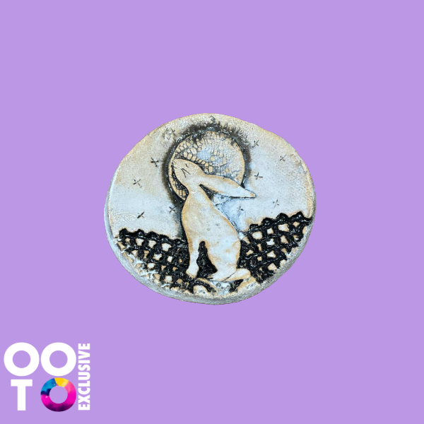 Ceramic Moon Gazing Hares Trinket Dish | Various Designs & Sizes