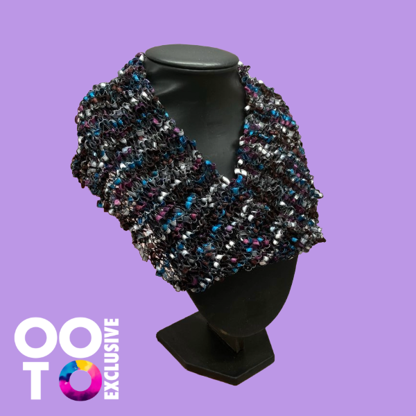 Handknitted Loop Twist Neck Scarves | Choose Your Colour!