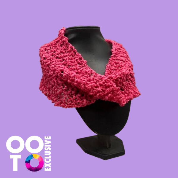 Handknitted Loop Twist Neck Scarves | Choose Your Colour!